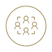Icono de grupo de personas: salida