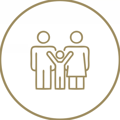 Icono de familia: menores de edad